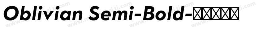 Oblivian Semi-Bold字体转换